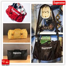 Suprem桶包旅行包手提包旅行袋斜跨多功能健身包大包街头潮牌包