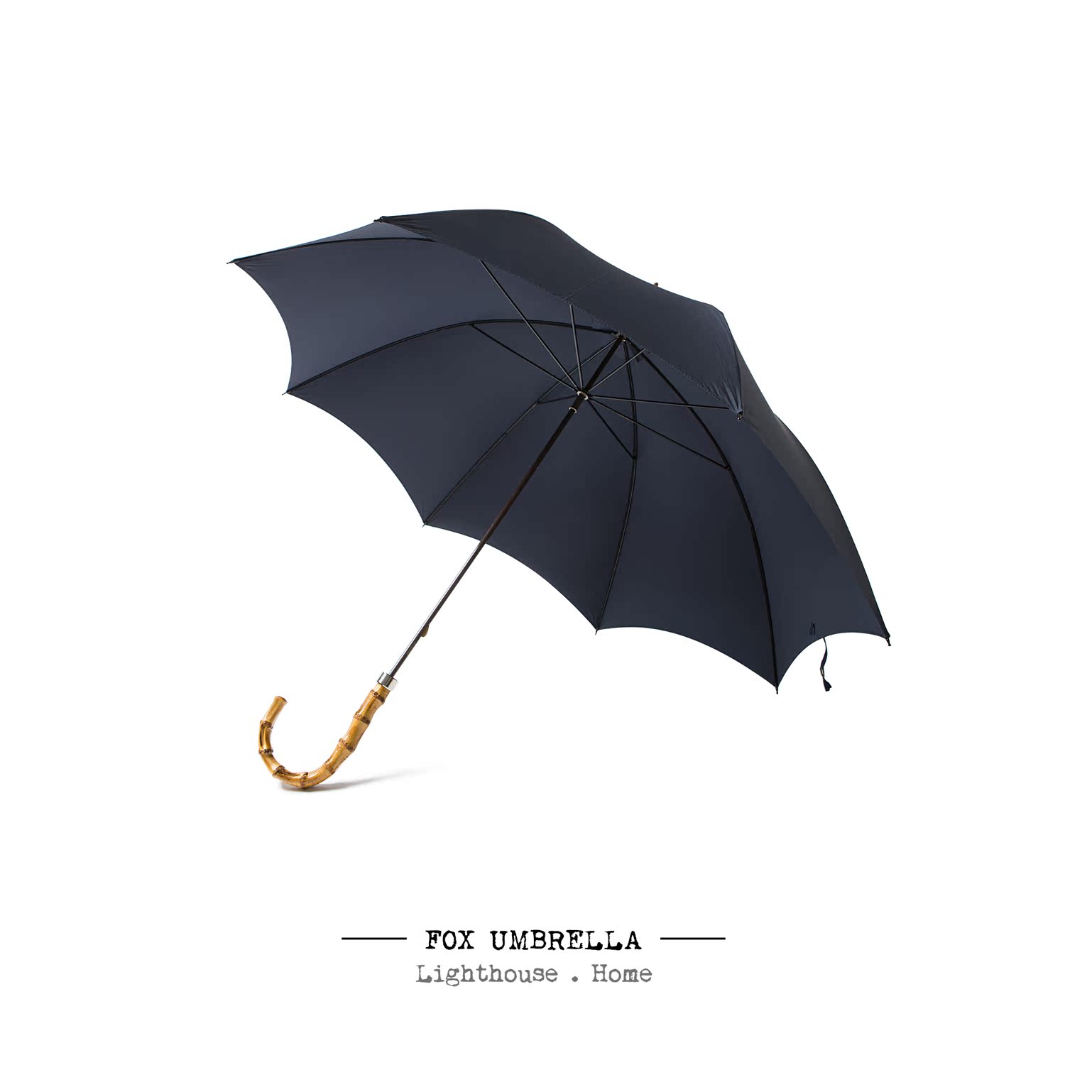 现货fox umbrellas 英国手工制 天然黄竹手柄 现代绅士雨伞 gt9