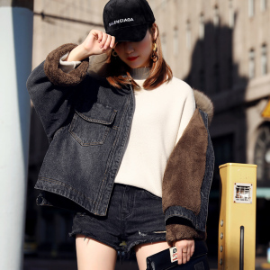 oversize牛仔外套加厚