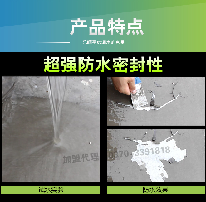 堵漏王屋顶楼顶房顶平房漏水防水胶缝隙裂缝防水涂料外墙补漏材料