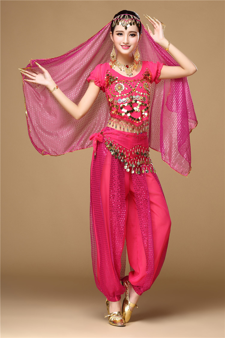 肚皮舞服装女成人印度舞蹈演出服新疆表演服民族舞天竺少女埃及舞