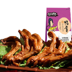 嗨天下香辣鸭掌袋装210g