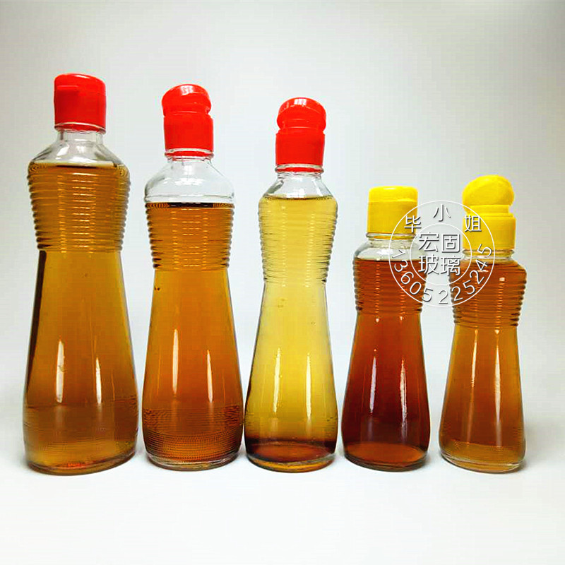 玻璃油瓶香油瓶芝麻油瓶茶油瓶麻油瓶食品级装油密封空瓶子含盖