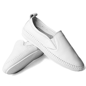 一脚蹬懒人浅口小白鞋