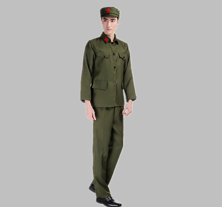 成人八路军演出服红军抗战服装红卫兵服饰舞蹈军装表演衣服男女款