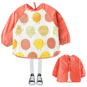 儿童反穿吃饭罩衣长袖