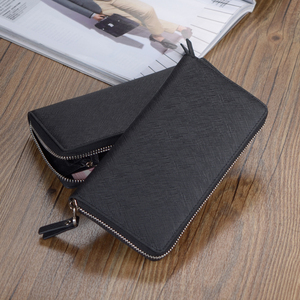 赫特尼男士长款牛皮钱包