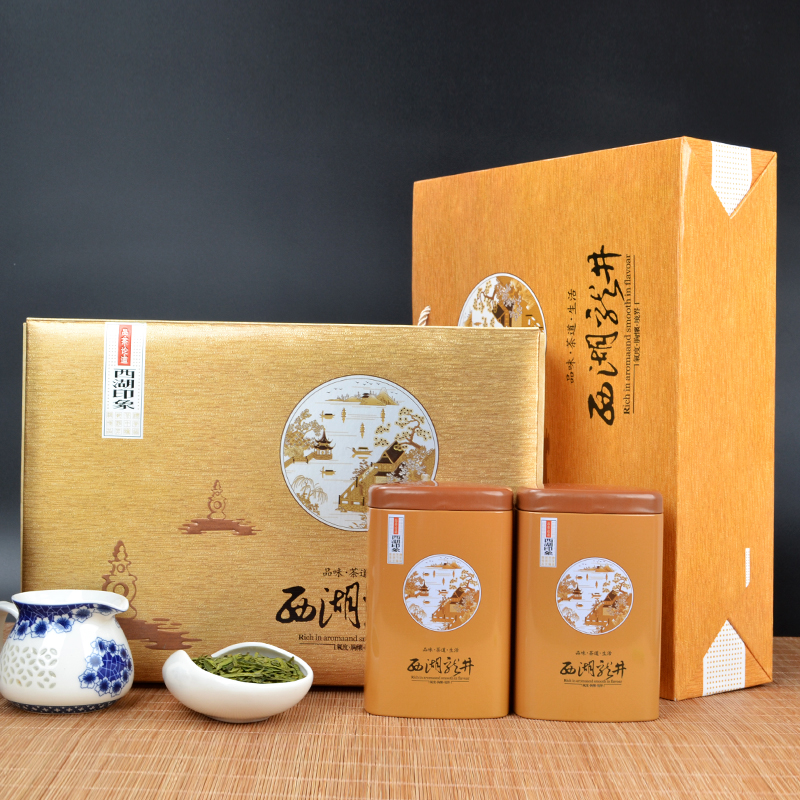 正宗西湖龙井茶叶礼盒装 2016新茶明前特级绿茶 浓香春季茶农直销