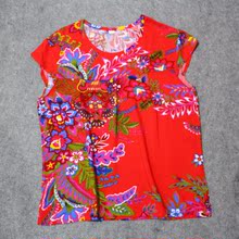 妈妈睡衣家居服 包邮 宽松大码 夏中老年女士人造棉单件上衣棉绸无袖