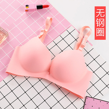 少女士厚薄款 套装 一片式无痕无钢圈小胸罩聚拢文胸性感女内衣内裤