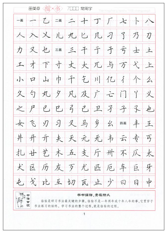 楷书规范字 硬笔书法字帖 正楷钢笔字帖速成 楷体成人写字练习本