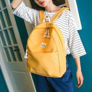 日韩版小清新帆布书包
