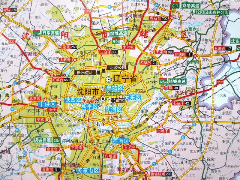 沈阳地图 2017新版 沈阳city城市地图-随图附赠新版沈阳公交路线速查