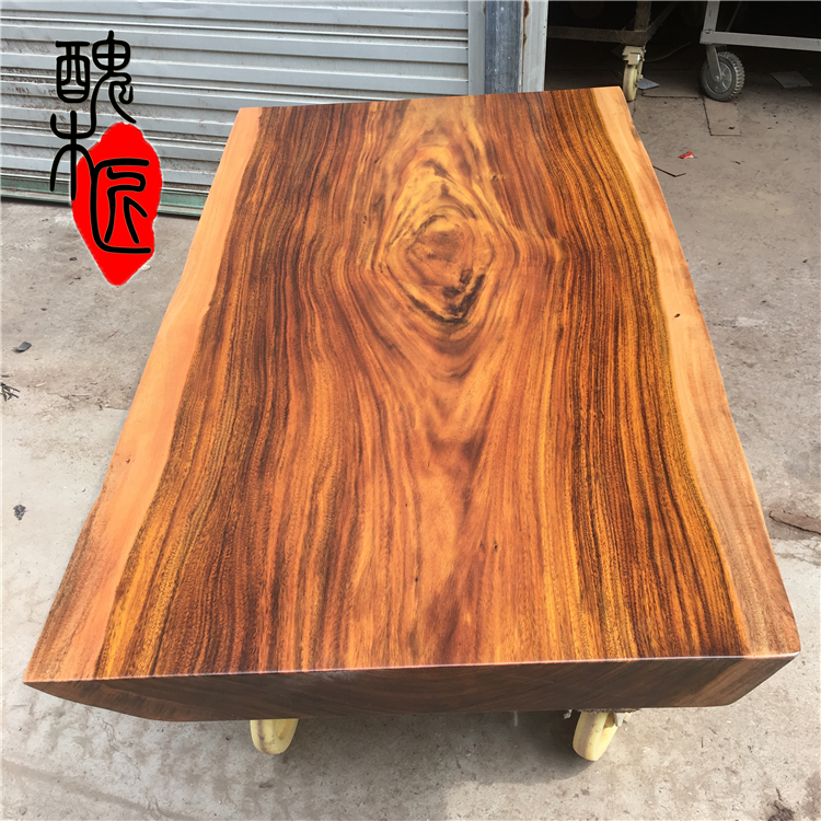 非洲奥坎花梨木实木大板桌尺寸为1.79-0.91-0.1米直角