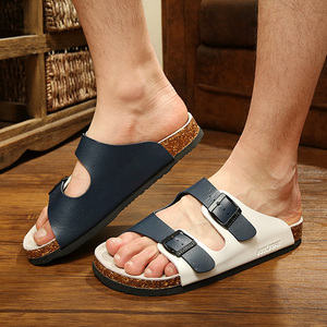 青年拼色凉拖鞋