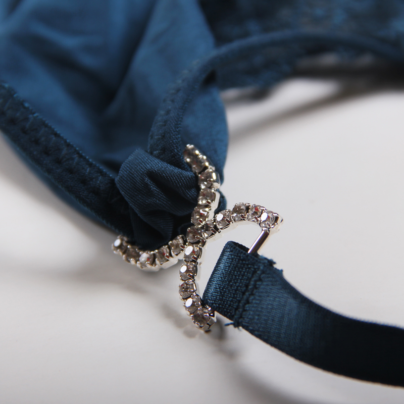 另类性感文胸透明镂空内衣蕾丝套装 小女子妖