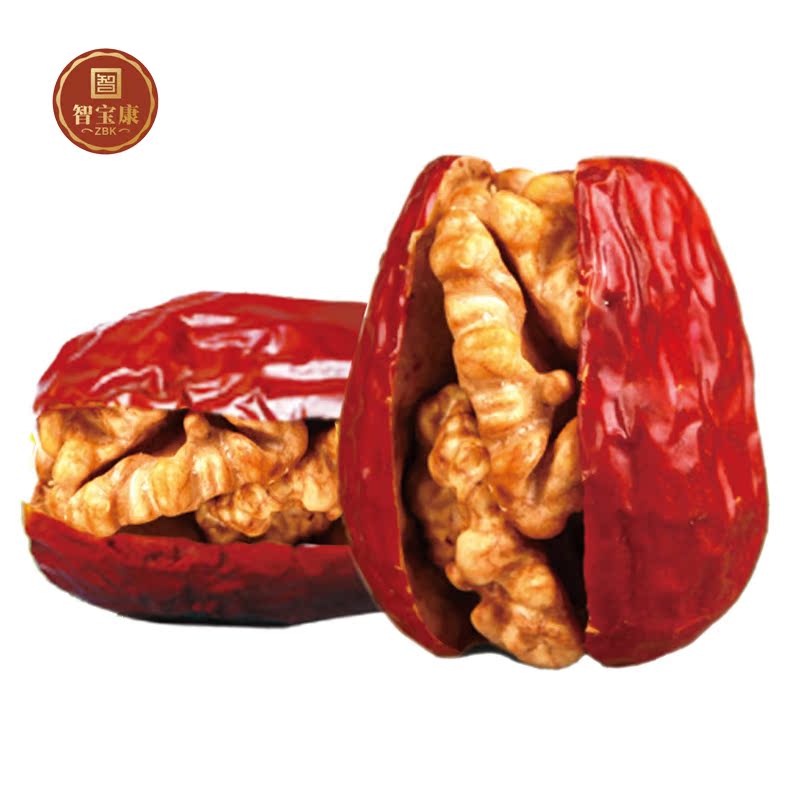 智宝康红枣夹核桃仁880g 休闲零食干果 礼盒 大枣 山西特产 包邮