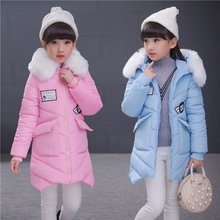 棉服13儿童冬季加厚棉袄15岁 女童棉衣外套12中大童女装 冬装 10童装