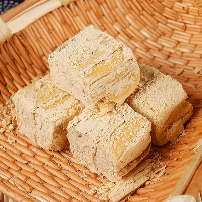 日月荣昌宁波特产豆酥糖350g地道儿时美味纯手工制作非三北豆酥糖