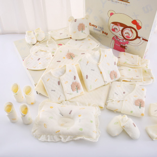 秋冬季婴儿衣服纯棉新生儿礼盒套装0-3个月6出生宝宝母婴用品套盒