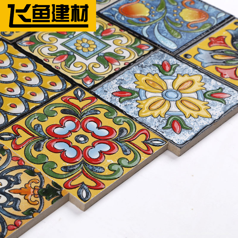 正品打折欧式背景墙面陶瓷花片砖腰线贴角花卫生间凹凸亮面艺术小花砖100 原价1.48元 现价0.59元包邮抢购专卖店品牌专卖