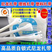 网线线材理线扎带 100mm 尼龙扎带 扎带 1000条自锁式尼龙扎带