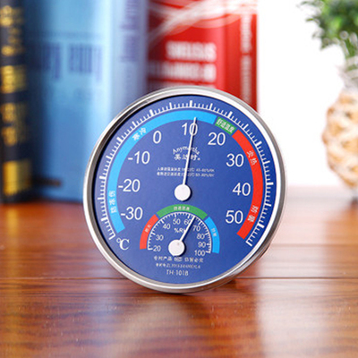 指针温度表家用温度计室内高精度湿度计台式挂式大棚温湿度表