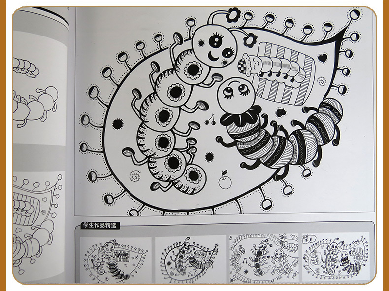 幼儿美术创意画册正版涂色书0 3 5 6 8岁幼儿学画画书入门美术教程