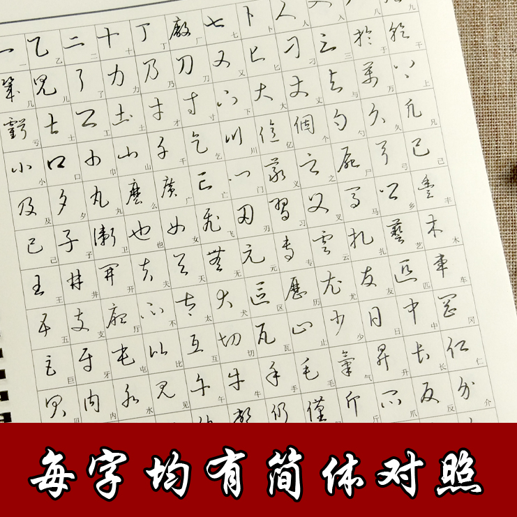 草书字帖字典成人大学生练字钢笔初学练字书 行草书法