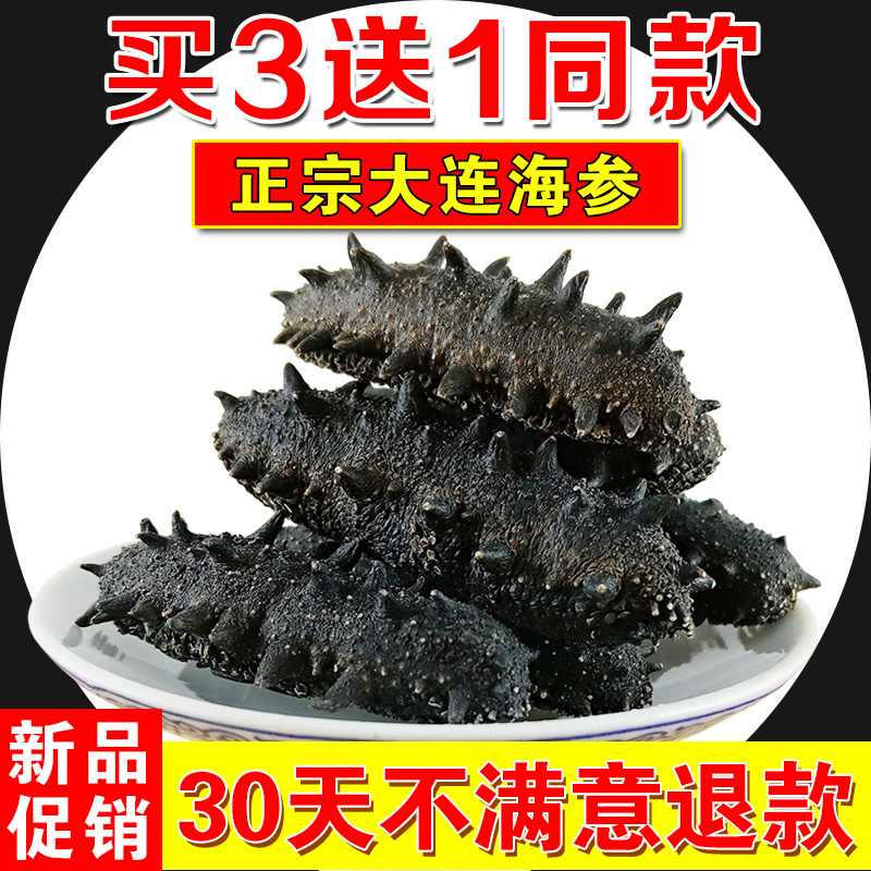 大连野生淡干海参纯底播干货50g高品质滋补辽参正宗特产刺参礼盒