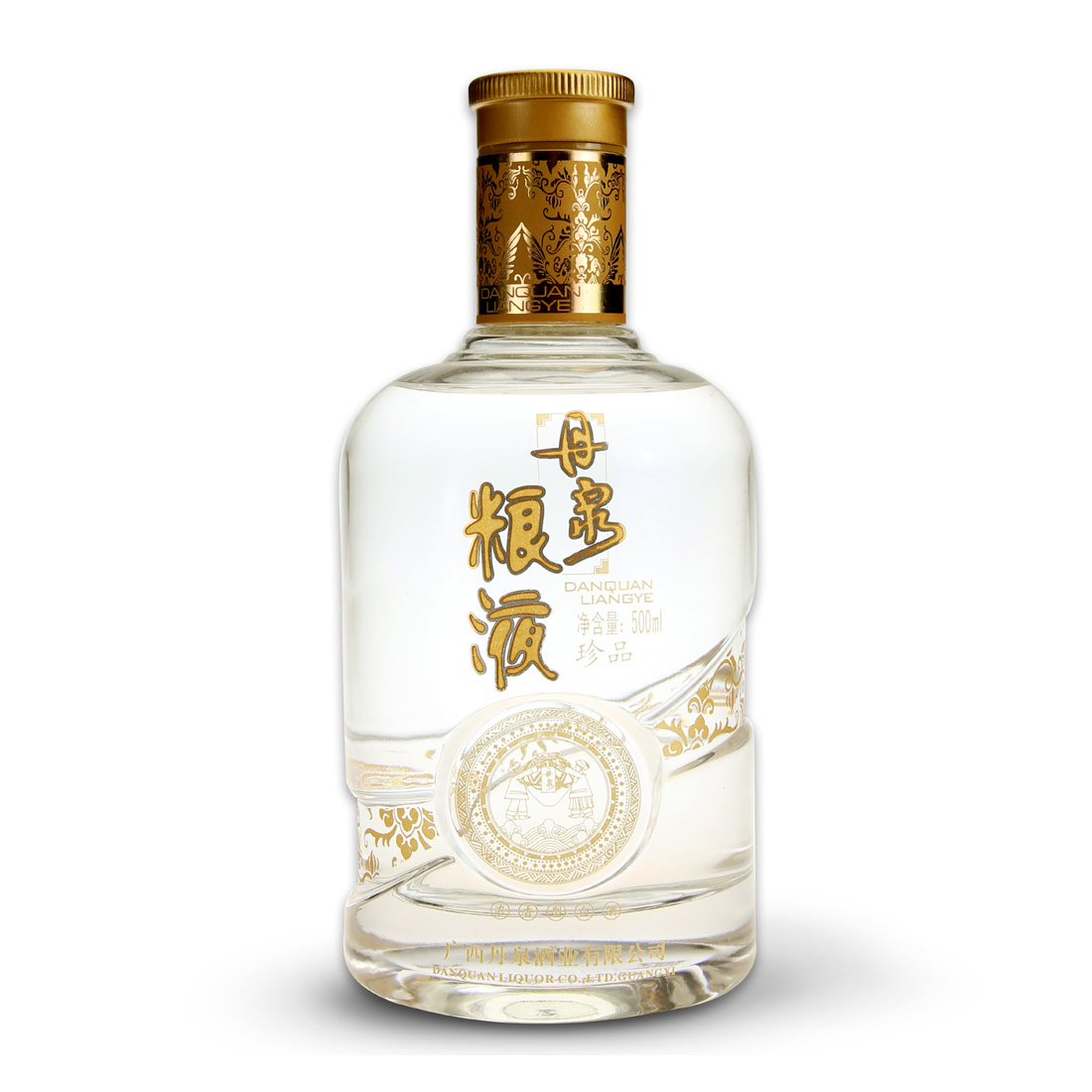 2012年前广西丹泉 浓香型纯粮食白酒 珍品粮液500ml 52度高度白酒