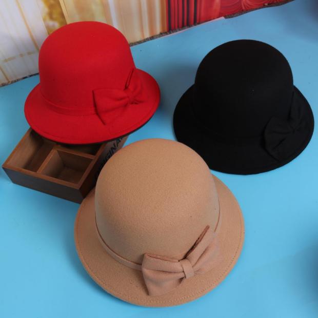 正品[蝴蝶结毛呢帽子]毛呢大衣打蝴蝶结评测 毛