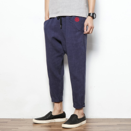 推荐最新亚麻阔腿裤搭配图 亚麻阔腿裤搭配信