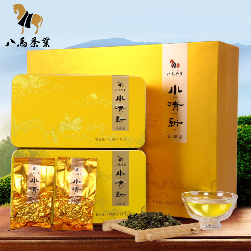 八马茶叶 安溪铁观音 清香型茶叶 小清新1号铁观音252克
