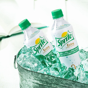 现货日本饮料 sprite extra 零糖雪碧限量碳酸饮料470ml