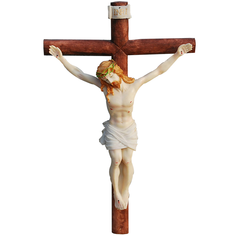 结婚礼品树脂工艺家居教堂耶稣受难十字架摆件设基督教天主教礼物