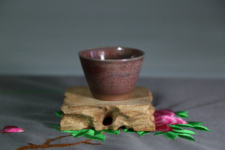 神垕钧瓷全手工杯茶具茶杯高档陶瓷跳刀窑变普洱杯翟群顺丰包邮