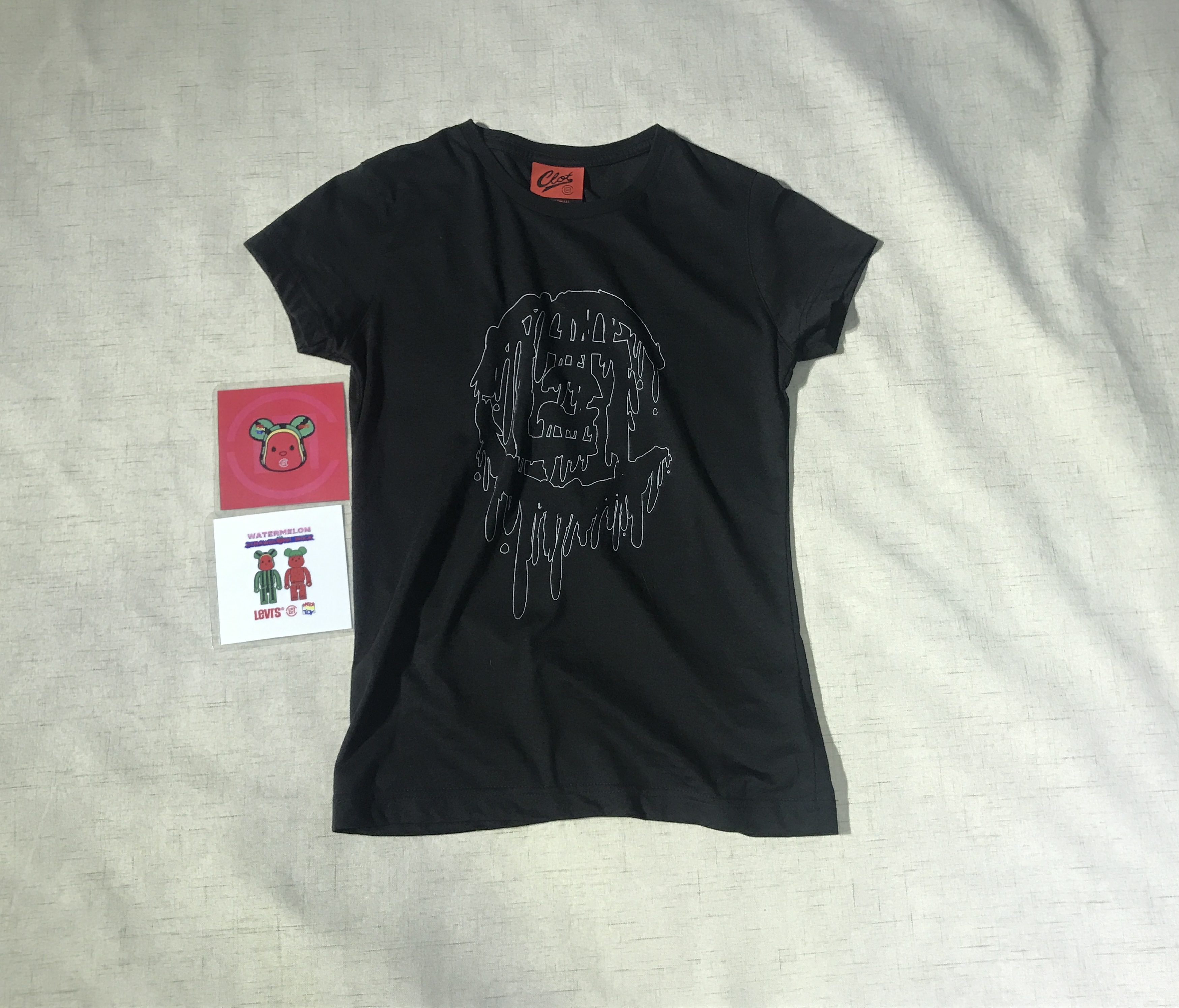 clot 09fw 幻彩box logo tee 限量艺术box 短袖t恤 早期限定 冠希