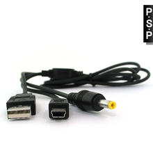充电数据线 二合一线 USB数据线 2000 PSPe1000 1000 索尼psp3000