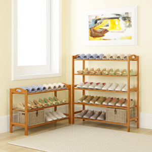 实木质简易经济型鞋架