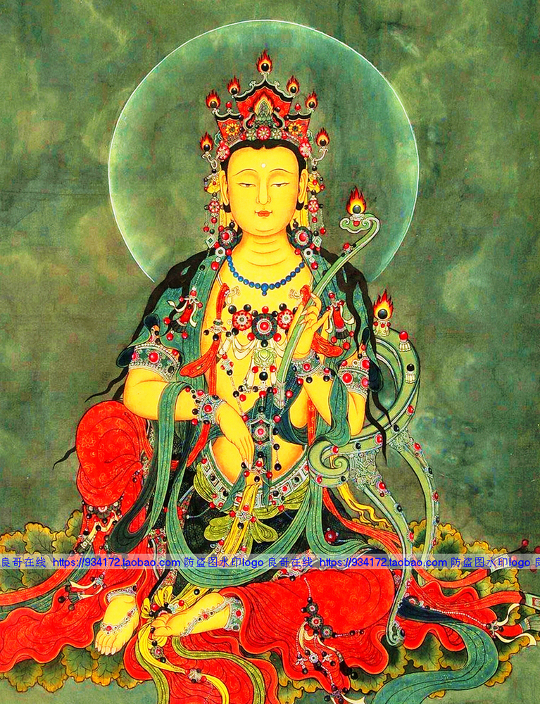 包邮 满绣印花 唐卡 南无大行普贤菩萨 普贤十字绣 普贤菩萨图