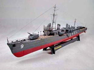 二战日本ijn 白露号驱逐舰纸模型 shiratsuyu