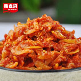 延边特产辣拌海虹朝鲜族风味泡菜拌蚬子尖咸菜韩食府即食小菜120g