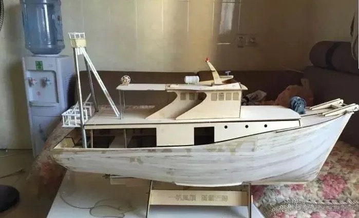 香港渔船 广东像真渔船模型 木质骨架套材 木质动态船模 怪兽模型