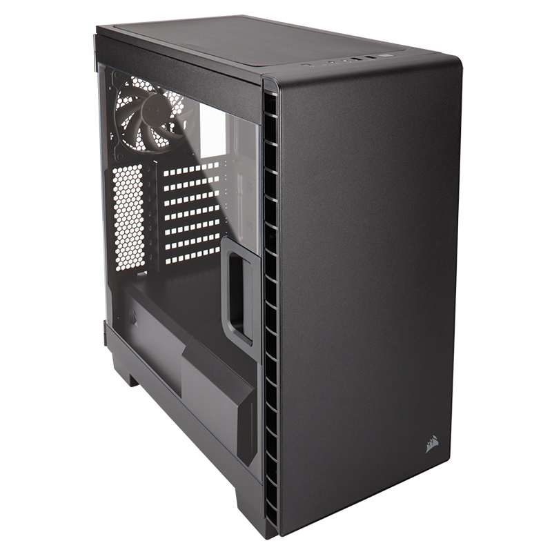 corsair/美商海盗船 400c clear carbide系列 黑色中塔式侧透机箱
