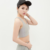 裹胸背心束身衣束胸衣 内衣女 大码 帅t les短款 束胸 lesVoniu夏季