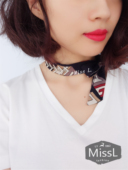 Miss L.韩国印花丝巾女士秋季百搭配饰短款锁骨颈链项圈项链