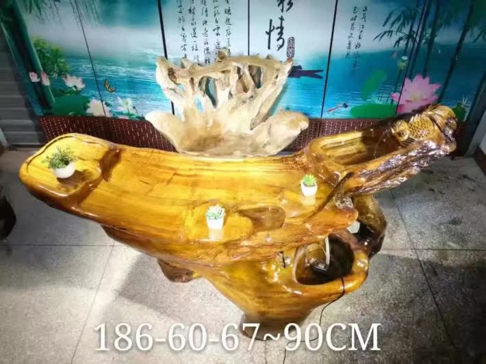 根雕茶几金丝楠木鸡翅木整体树根茶海实木功夫茶台茶桌现货