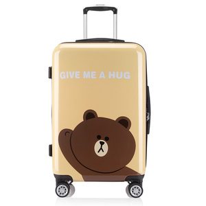 OSDY可爱小熊卡通印花拉杆箱