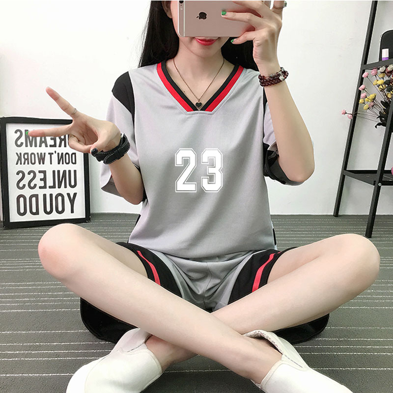篮球服女韩版套装女装运动服女生篮球衣DIY定